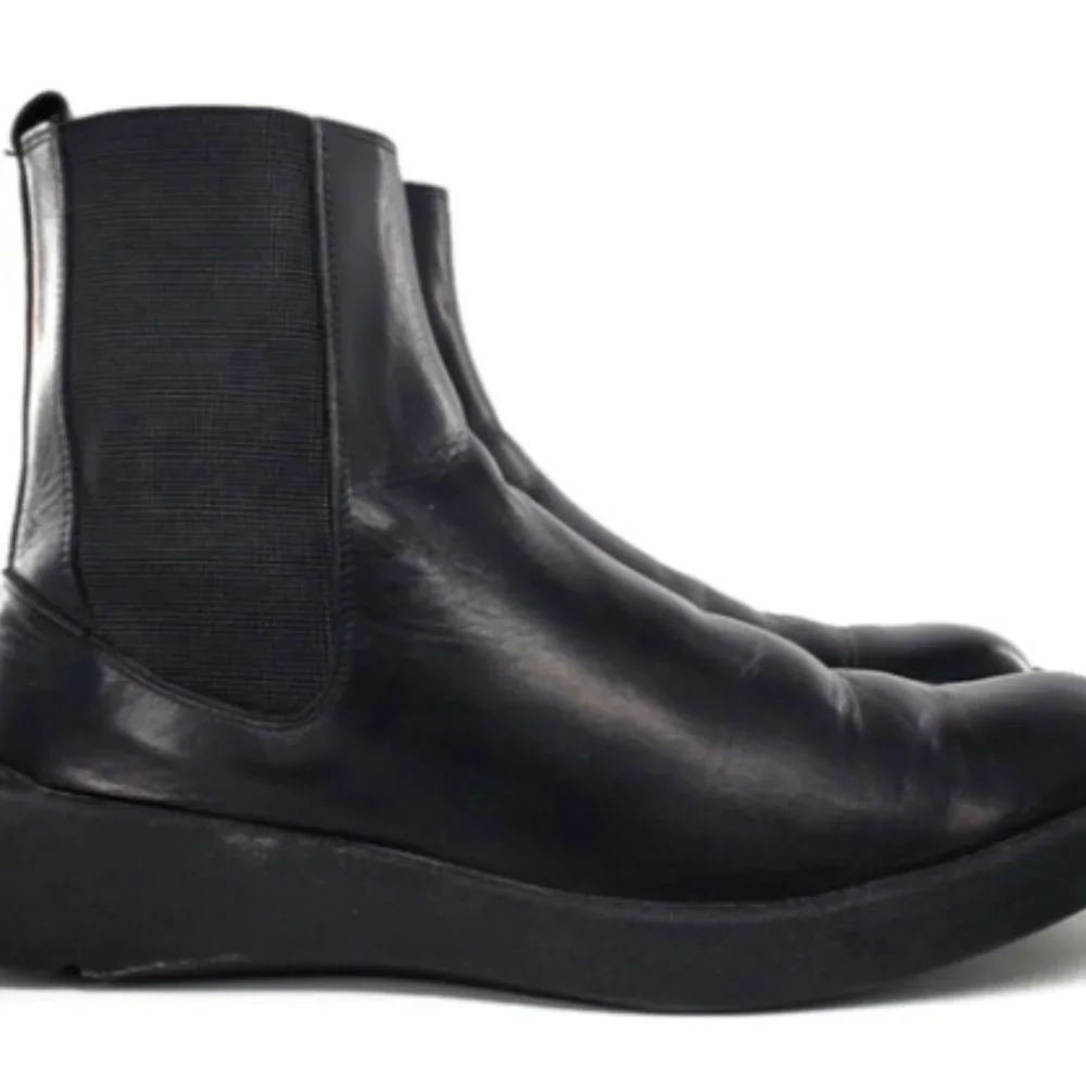 Bally Sesvenna Black Leather Pull-On Comfort Chelsea Boots - Picture 5 of 13